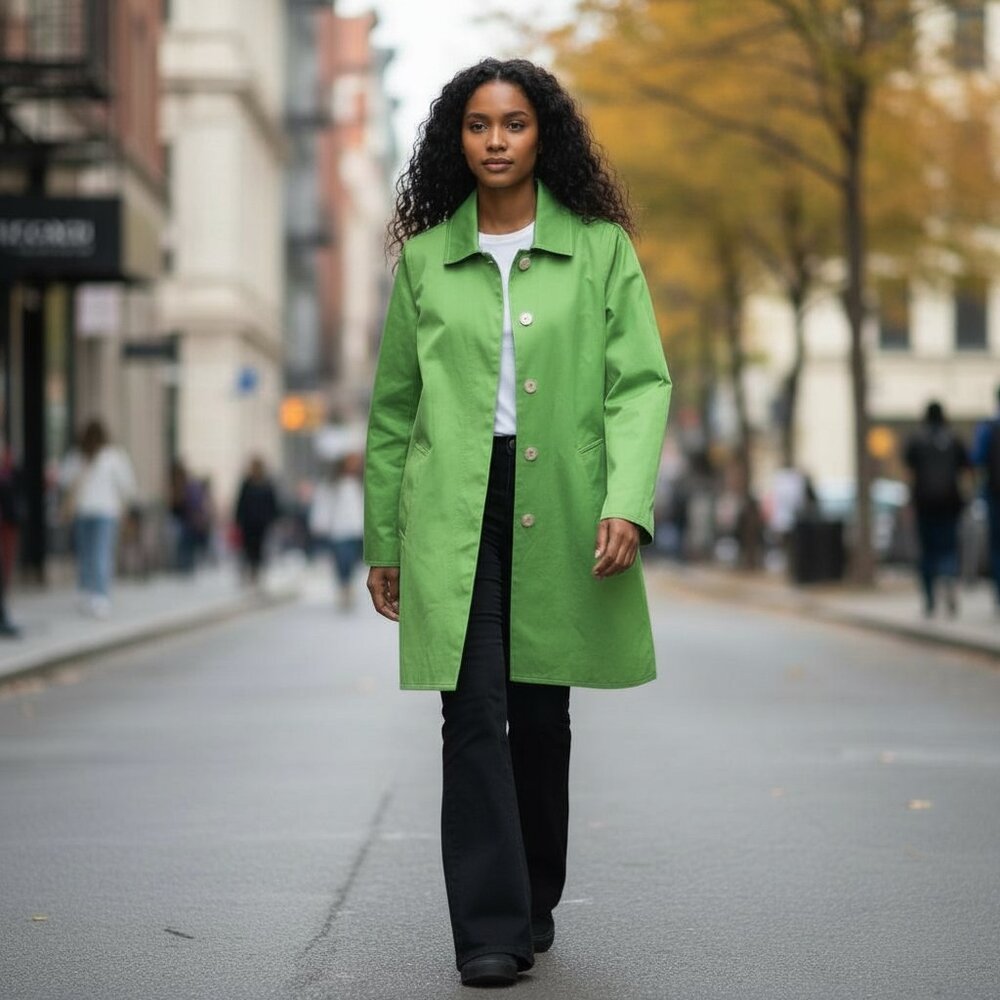 COACH Sateen Walking Trench